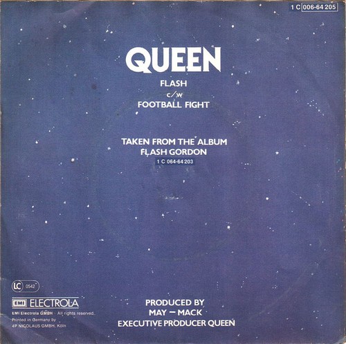 Queen flash single - flash, 7"