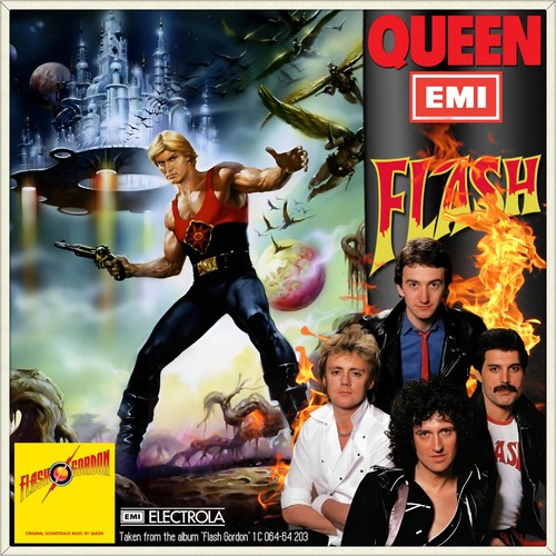 Queen flash freddie mercury - 7",
